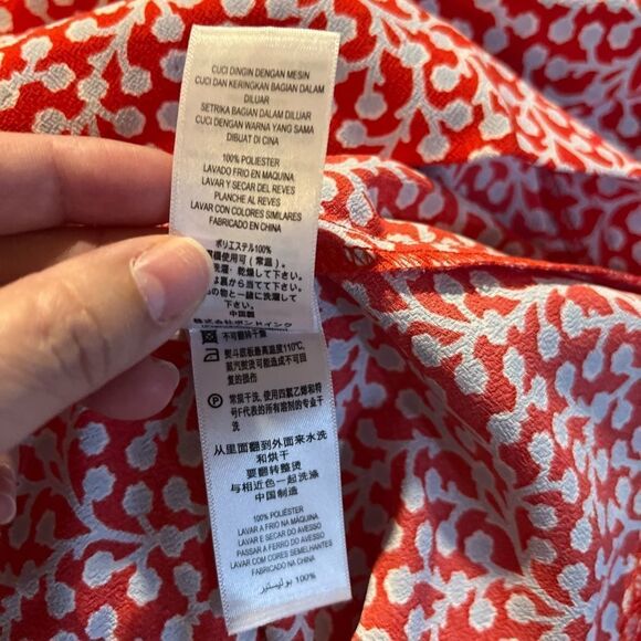 French Connection Elao Evening Dew Romper Playsuit Shanghai Red Multicolor - Picture 9 of 12